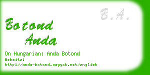 botond anda business card